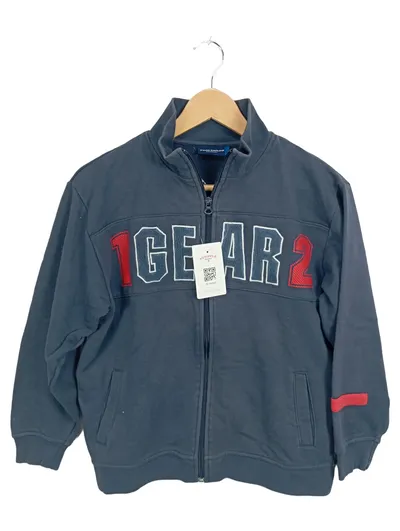 Tom Tailor Kinder Sweatjacke Gr. M Grau 1GEAR2 Sportlich Baumwolle