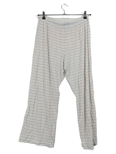 Calida Pyjamahose Damen Gr. 38/M gestreift weiß rot Schlafanzughose
