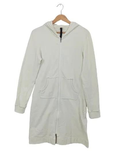 10 DAYS Damen Sweatjacke Beige Gr. 38/M Kapuze Reißverschluss
