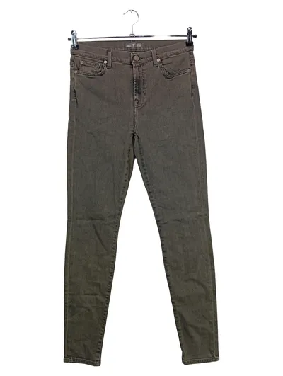 7 For All Mankind Damen Jeans Skinny Fit Grau Gr. 40 W31 L30