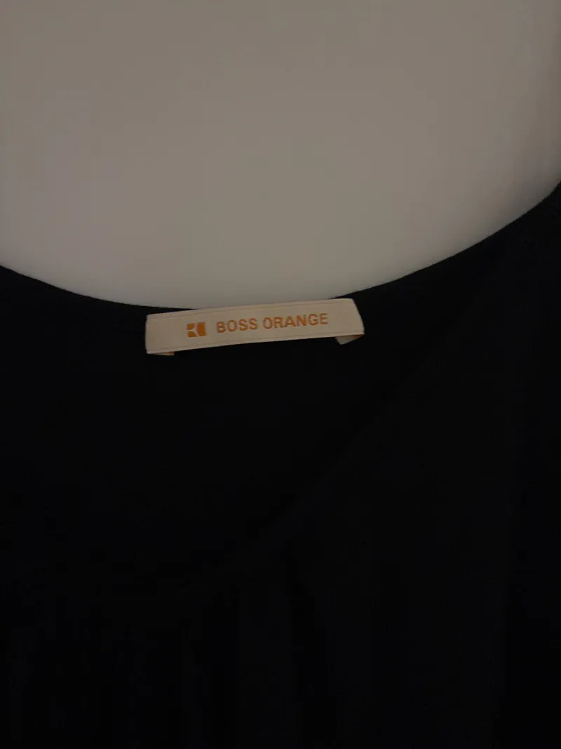 BOSS Orange Damen Trägerkleid Sommerkleid Schwarz Gr. 36/S Viskose 4