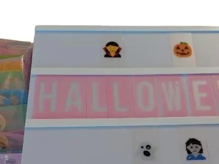 BONNYCO Pink Light Box Lichtbox Halloween Buchstaben Symbole USB Rosa 2