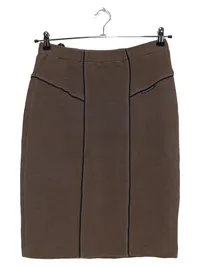 Evelin Brandt Berlin Bleistiftrock Damen Gr. 38 Braun Business Rock 1