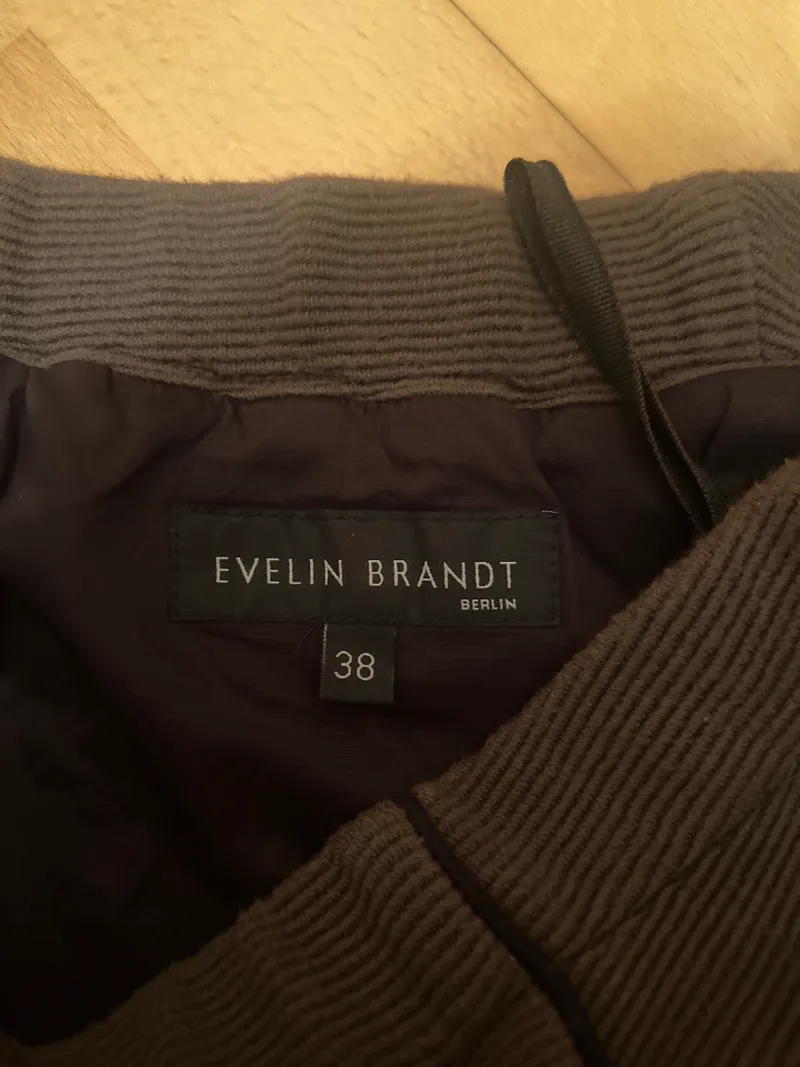 Evelin Brandt Berlin Bleistiftrock Damen Gr. 38 Braun Business Rock 2