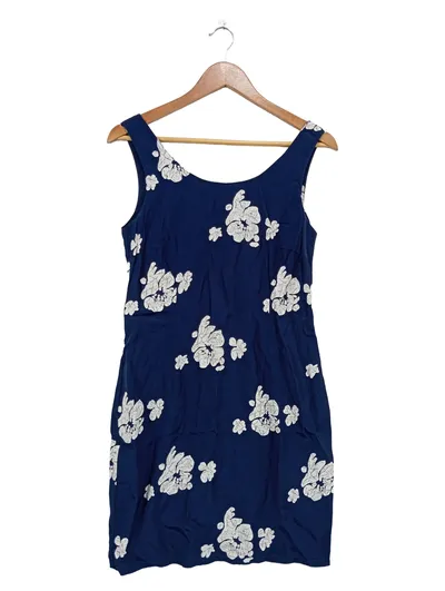 Boysen's Sommerkleid Damen Gr. 36/S Blau Blumenmuster Viskose