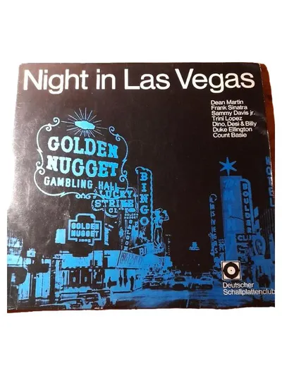 Night in Las Vegas LP Vinyl Dean Martin Frank Sinatra Sammy Davis Jr Jazz