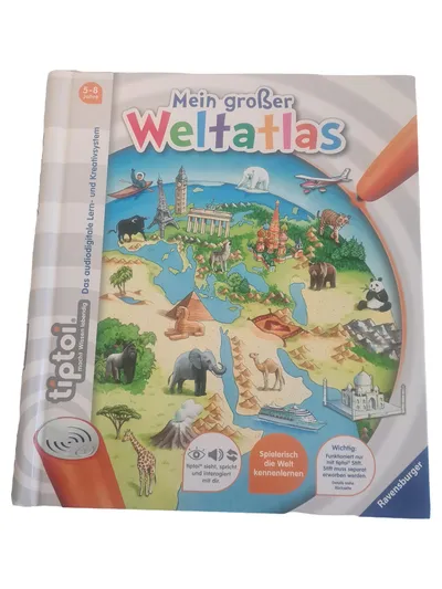 Ravensburger tiptoi Mein großer Weltatlas Kinder Lernbuch 5-8 Jahre