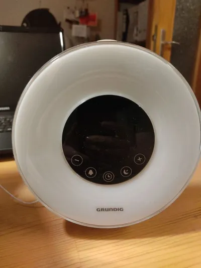Grundig Wake-Up Light FM Radio Lichtwecker Sonnenaufgang Weiß 19 cm