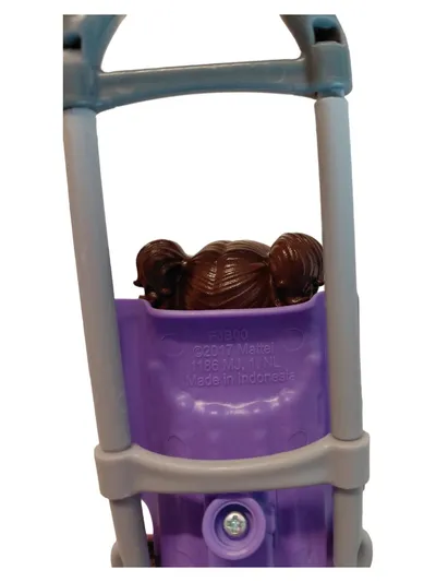 Mattel Barbie Puppe mit Kinderwagen Baby FJB00 Spielset Rosa Blau