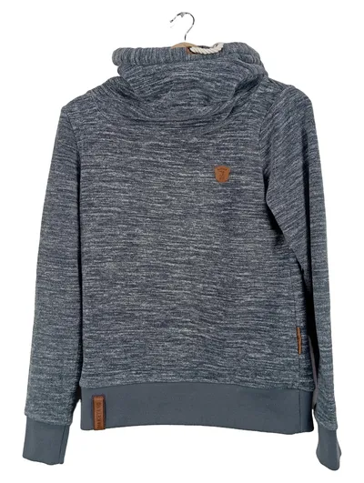 Naketano Hoodie Damen Gr. S Grau Meliert Kapuzenpullover