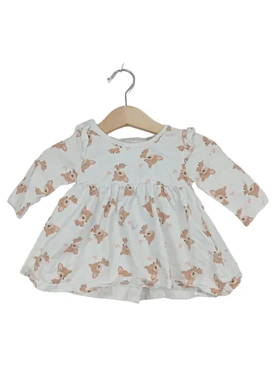 ergee Baby Body Gr. 62 Tiermotiv Rüschen Weiß Baumwolle Mädchen