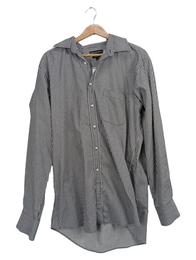 FINSHLEY & HARDING Herren Freizeithemd Gr. 41 (XXL) Gestreift Mehrfarbig