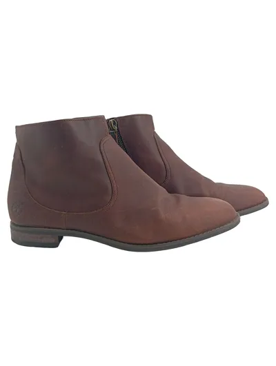 Timberland Damen Stiefelette Gr. 37 Braun Leder Ankle Boots Ortholite