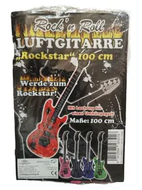 BellandVision Rock'n Roll Luftgitarre Rockstar 100cm Aufblasbar Party 1