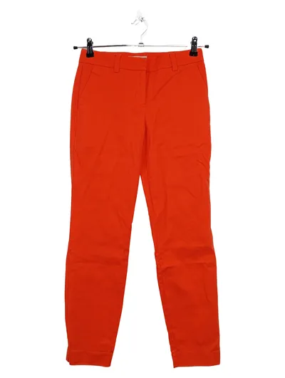 Stefanel Stoffhose Damen Elegant Business Orange Gr. 36 Baumwolle