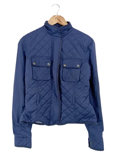 BELSTAFF Damen Steppjacke Gr. 42/XL Blau Klassisch Elegant Nylon