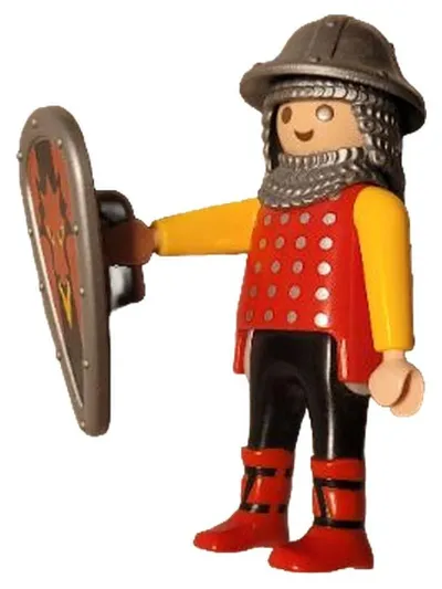 Playmobil Ritter mit Schild Krieger Figur Mittelalter ab 4 Jahre