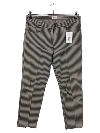 Baum und Pferdgarten Stoffhose Damen Gr. 40 Grau Gestreift Casual
