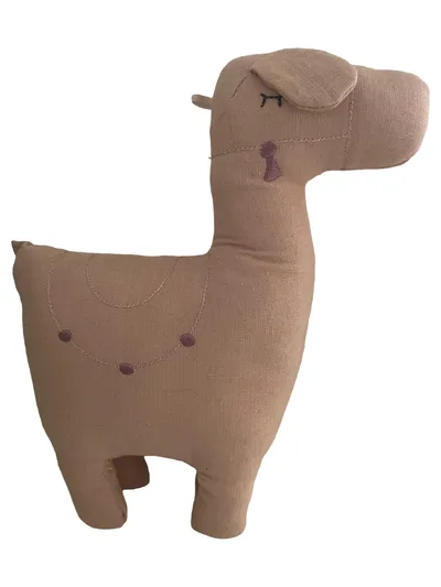 Fehn Lama Baby Kuscheltier 24 cm Beige Uni Plüschtier Stofftier