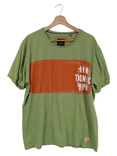 GIN TONIC Herren T-Shirt Grün XL Casual Kurzarm