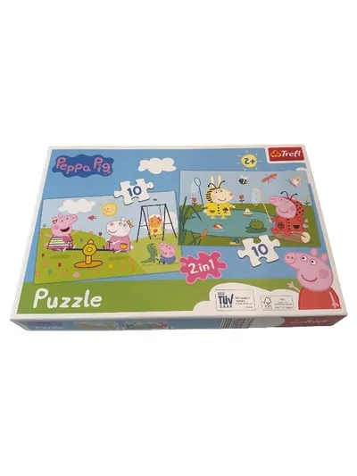Trefl Peppa Pig Puzzle 2in1 Set 2x10 Teile Kinderpuzzle ab 2 Jahre