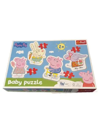Trefl Peppa Pig Baby Puzzle Set 2+ Jahre 3-6 Teile Kinderpuzzle NEU