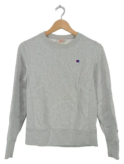 Champion Reverse Weave Sweatshirt Damen XS Grau Pullover Sweater