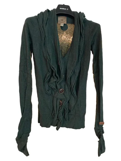 khujo Strickjacke Damen Gr. 36/S Grün Casual