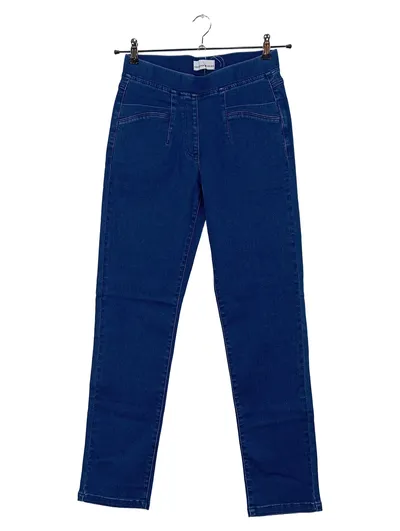 Helena Vera Damen Jeans Regular Fit Hose Blau Gr. 36 Stretch