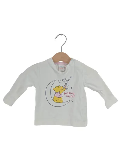 Disney Baby Winnie Puuh Langarmshirt Gr. 68 Weiß Making Wishes