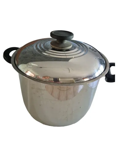 VITHERMO Suppenterrine Edelstahl Silber 5L Modern Serviertopf