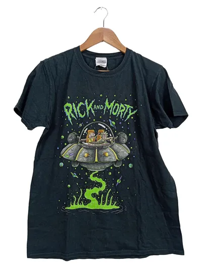 RICK AND MORTY T-Shirt Herren Gr. M Schwarz Comic Motiv