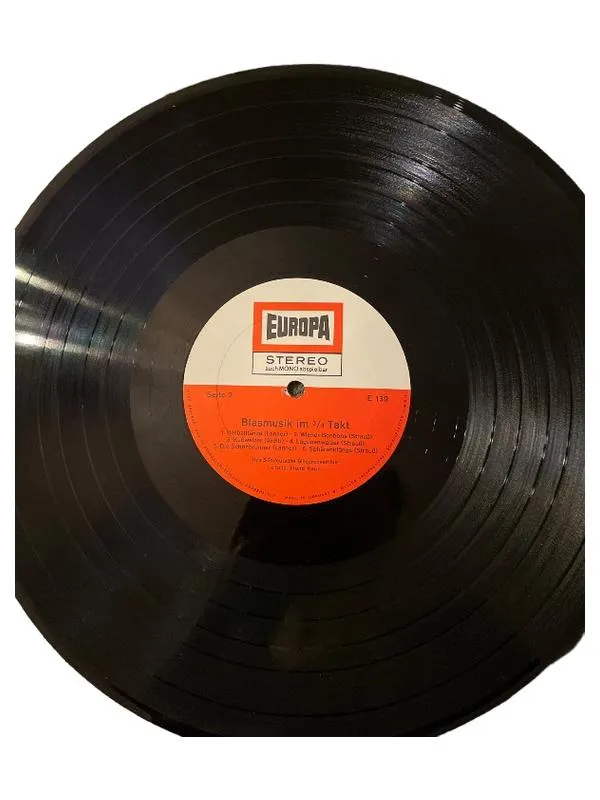 EUROPA Vinyl LP Blasorchester Walzer Schlager Strauß Waldteufel 1