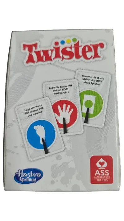 Twister Kartenspiel Hasbro Gaming Partyspiel ab 8 Jahre 2-3 Spieler