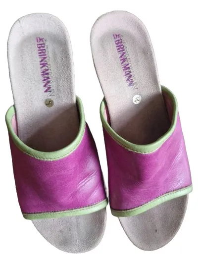 Brinkmann Pantoletten Damen Pink Gr. 39 Modern
