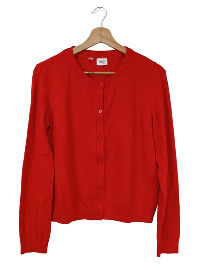 BPC Strickjacke Kinder Rot Gr. 164, 170 Strukturmuster Casual