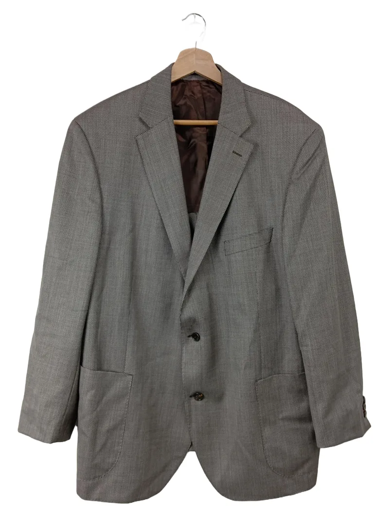 EDUARD DRESSLER Sakko Herren Business Grau Gr. 50/L Elegant 1