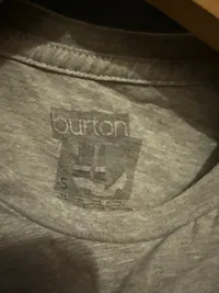 Burton Damen T-Shirt Gr. S Grau Logo-Print Snowboard Streetwear 4
