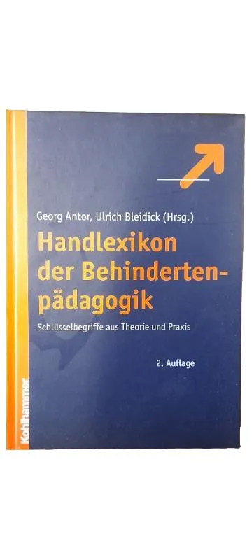 Handlexikon der Behindertenpädagogik Antor Bleidick 2. Auflage Kohlhammer