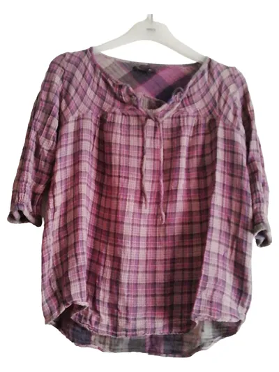 Broadway Damen Bluse Kariert Mehrfarbig Gr. 36/S Casual