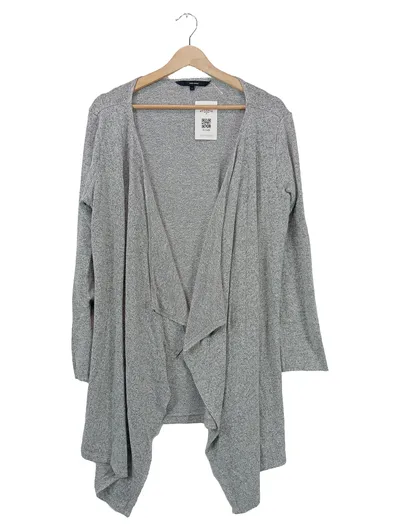 VERO MODA Damen Strickjacke Cardigan Gr. L grau meliert Wasserfall