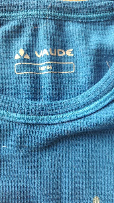 VAUDE Funktionsshirt Kinder Langarm Blau Gr. 158/164 Polyester