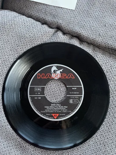 Didi Zill - Video Killed The Radio Star | Vinyl Single 7" Hansa 45 RPM