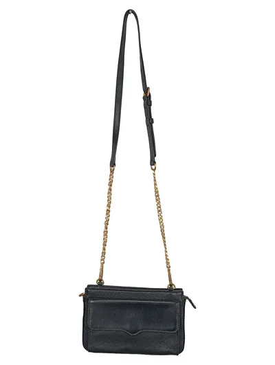 Rebecca Minkoff Damen Umhängetasche Crossbody Bag Schwarz Leder Elegant