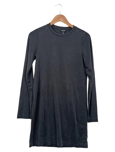 Monki Damen Freizeitkleid XS Schwarz Casual Langarm