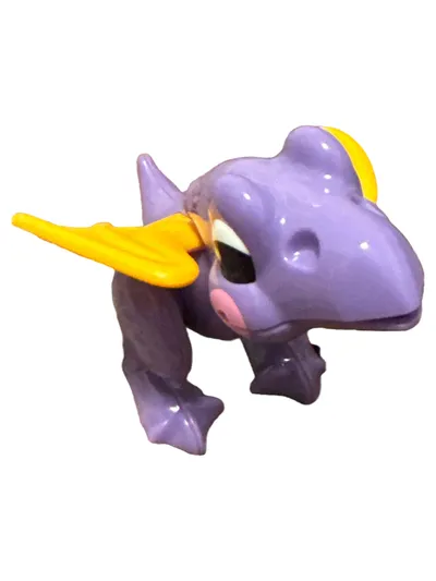 TOLO Toys Pteranodon Dinosaurier Spielfigur Lila Gelb Dino Figur