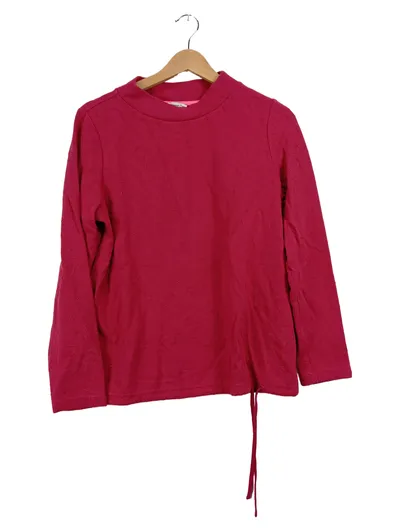 Street One Damen Pullover Gr. 38/M Pink Strukturmuster Langarm Casual