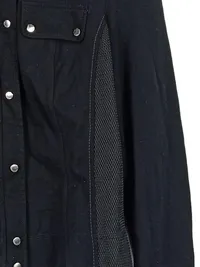 Marc Cain Leichte Jacke Damen Viskose Schwarz Gr. 40/L Knopfleiste Nieten 3