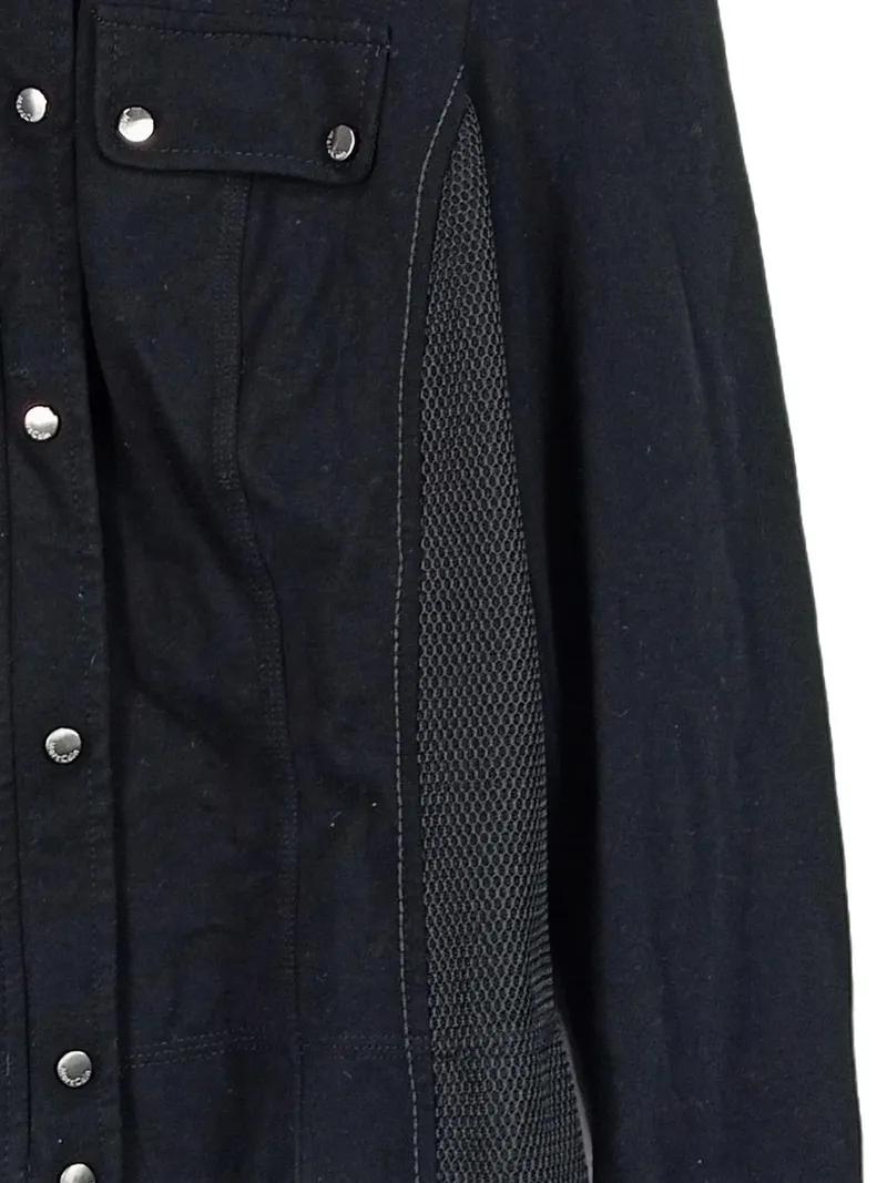 Marc Cain Leichte Jacke Damen Viskose Schwarz Gr. 40/L Knopfleiste Nieten 3