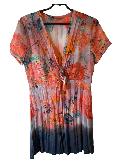 Sandwich Damen Freizeitkleid Gr. 38/M Mehrfarbig Blumenmuster Casual